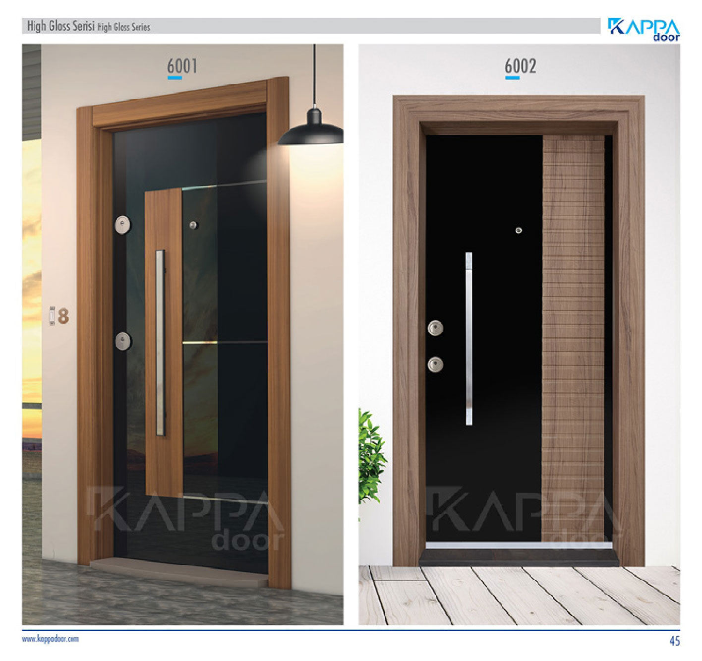 Çelik Kapı High Gloss Serisi 6001