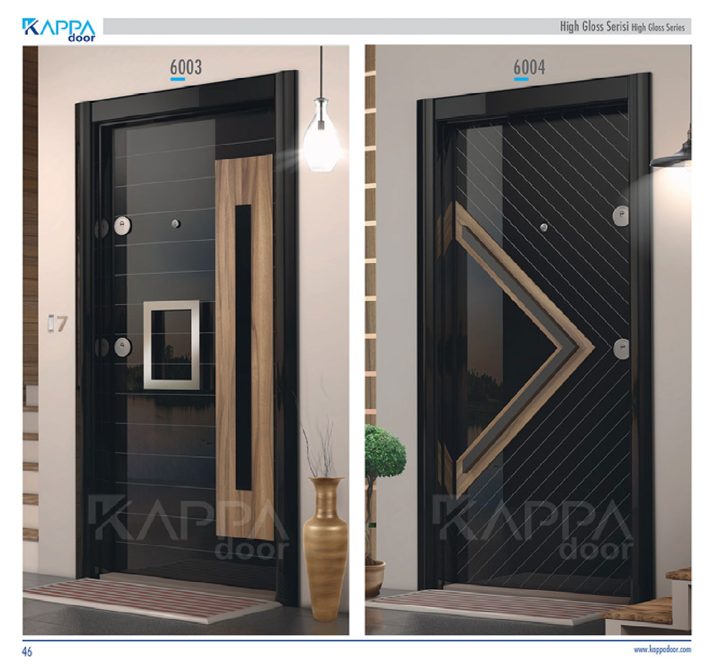 Çelik Kapı High Gloss Serisi 6004