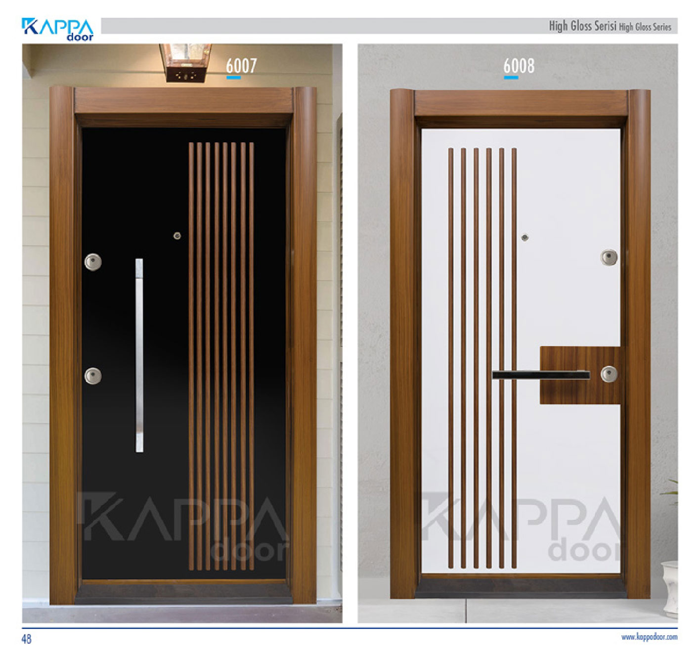 Çelik Kapı High Gloss Serisi 6008