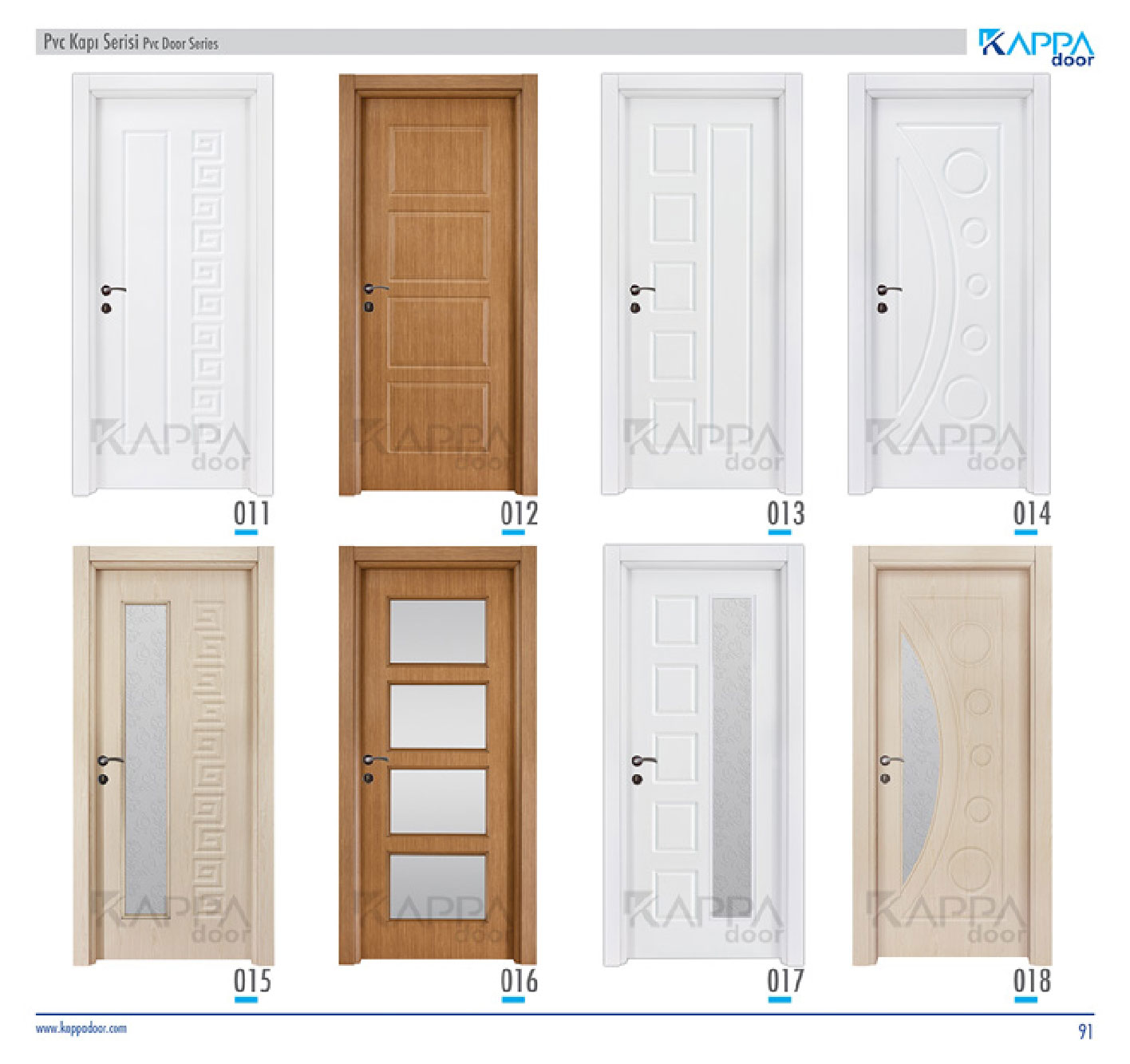 iç Oda Kapısı Serisi PVC Kapı 012