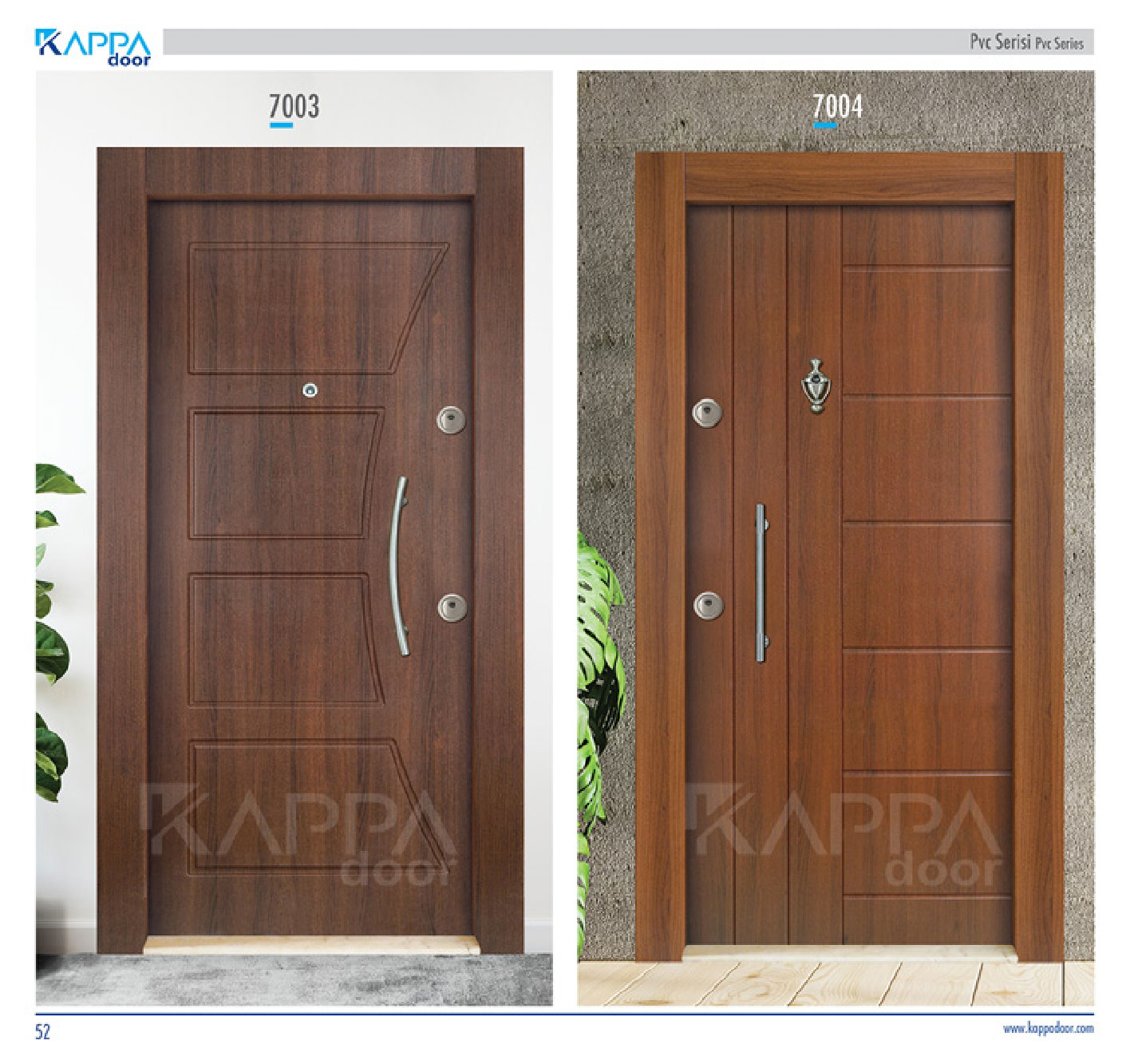 Çelik Kapı PVC Serisi 7003