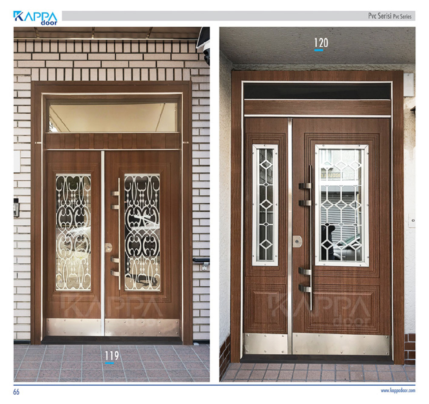 Villa Bina Giriş Kapısı Serisi PVC Kapı 119
